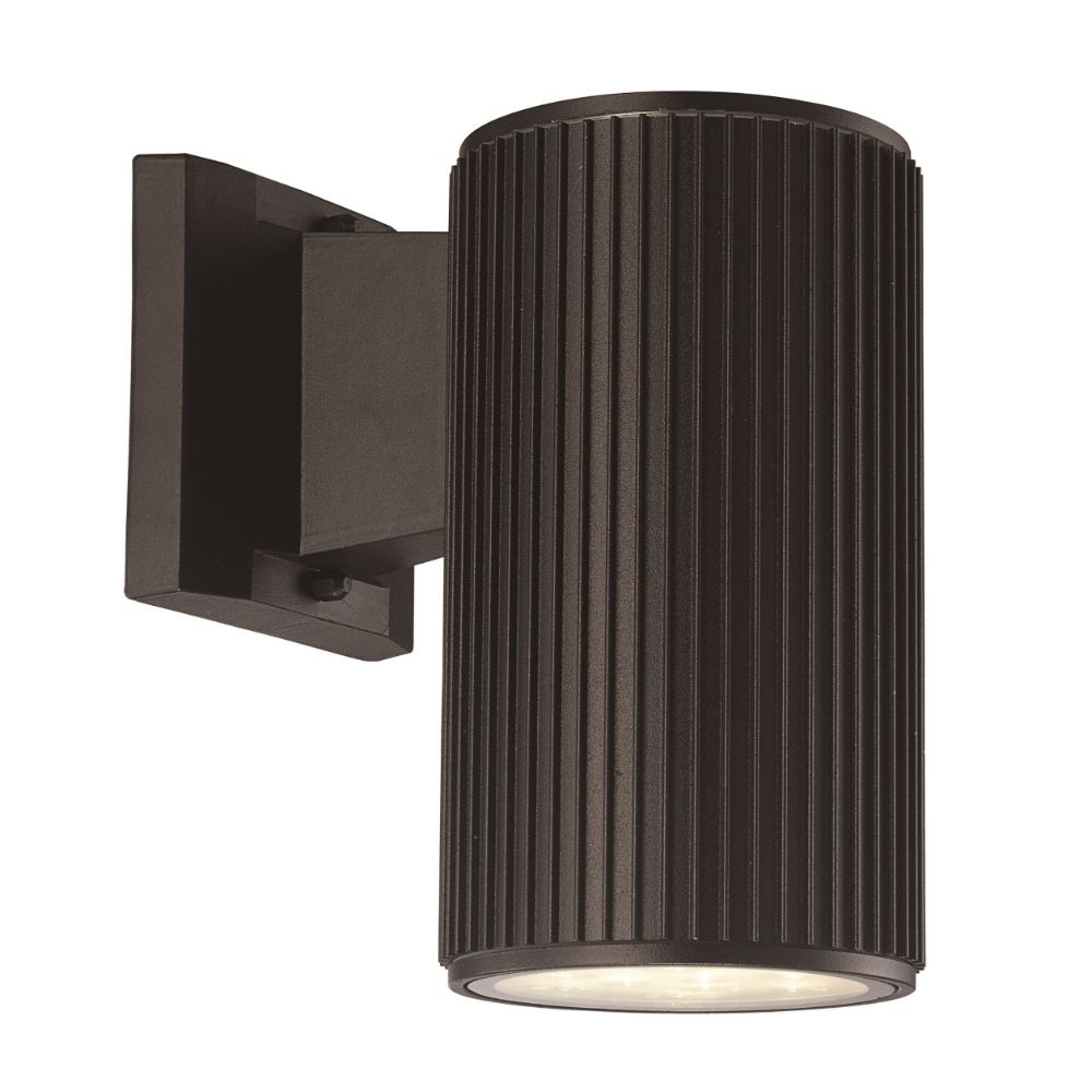 Trans Globe Lighting LED-50822 BK Integrated LED Armoured Glass Wall Sconce in Black